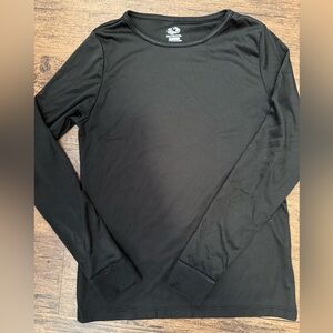 Fruit of the Loom Girls Black Long Sleeve Tee